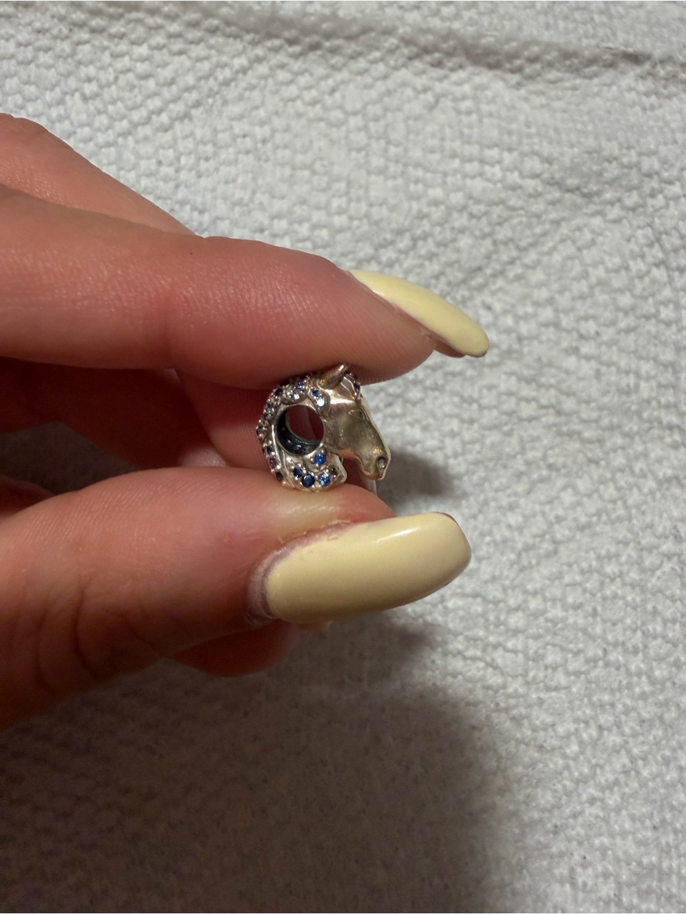 Pandora Disney Frozen 2 Nokk Horse Blue CZ Charm 798454C01 Retired